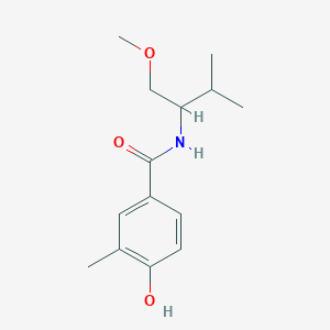 molecular formula C14H21NO3 B6630734 4-hydroxy-N-(1-methoxy-3-methylbutan-2-yl)-3-methylbenzamide 