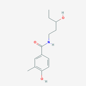 molecular formula C13H19NO3 B6630741 4-hydroxy-N-(3-hydroxypentyl)-3-methylbenzamide 