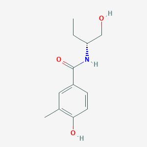 molecular formula C12H17NO3 B6630755 4-hydroxy-N-[(2R)-1-hydroxybutan-2-yl]-3-methylbenzamide 