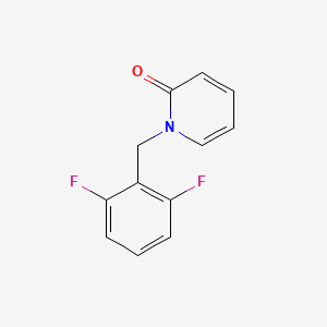 molecular formula C12H9F2NO B6630772 1-[(2,6-Difluorophenyl)methyl]pyridin-2-one 