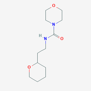 molecular formula C12H22N2O3 B6630785 N-[2-(oxan-2-yl)ethyl]morpholine-4-carboxamide 