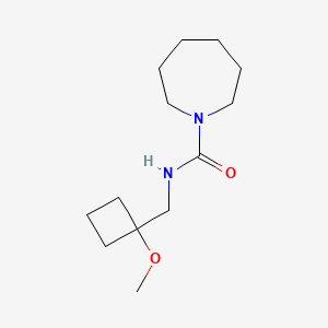 molecular formula C13H24N2O2 B6630860 N-[(1-methoxycyclobutyl)methyl]azepane-1-carboxamide 