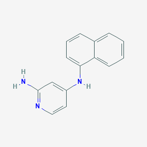 molecular formula C15H13N3 B6630869 4-N-naphthalen-1-ylpyridine-2,4-diamine 