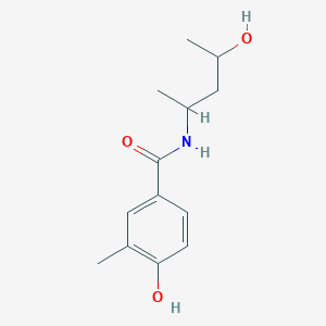 molecular formula C13H19NO3 B6631072 4-hydroxy-N-(4-hydroxypentan-2-yl)-3-methylbenzamide 