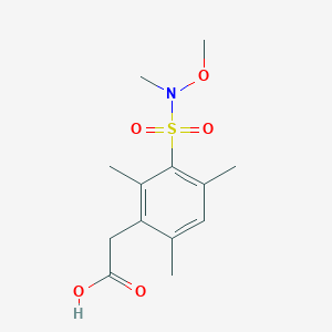 2-[3-[Methoxy(methyl)sulfamoyl]-2,4,6-trimethylphenyl]acetic acid