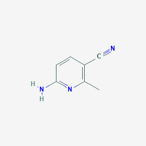 molecular formula C7H7N3 B066311 6-氨基-2-甲基烟腈 CAS No. 183428-90-2