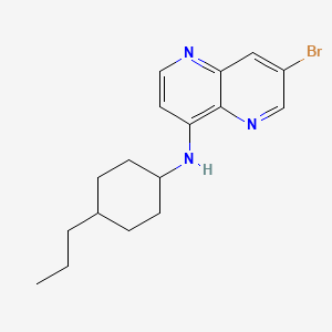 molecular formula C17H22BrN3 B6631113 7-bromo-N-(4-propylcyclohexyl)-1,5-naphthyridin-4-amine 