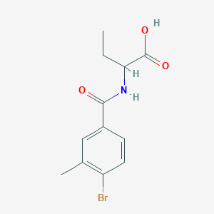 molecular formula C12H14BrNO3 B6631121 2-[(4-Bromo-3-methylbenzoyl)amino]butanoic acid 