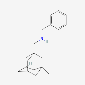 molecular formula C19H27N B6631229 N-[(3-methyl-1-adamantyl)methyl]-1-phenylmethanamine 