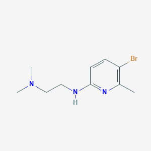 molecular formula C10H16BrN3 B6631329 N-(5-bromo-6-methylpyridin-2-yl)-N',N'-dimethylethane-1,2-diamine 