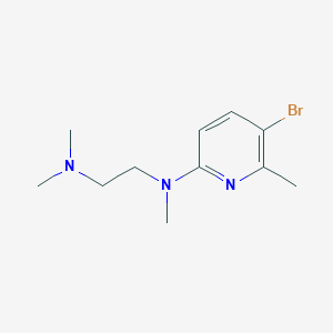molecular formula C11H18BrN3 B6631390 N'-(5-bromo-6-methylpyridin-2-yl)-N,N,N'-trimethylethane-1,2-diamine 