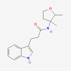 molecular formula C17H22N2O2 B6631436 N-(2,3-dimethyloxolan-3-yl)-3-(1H-indol-3-yl)propanamide 
