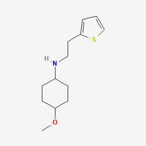 4-methoxy-N-(2-thiophen-2-ylethyl)cyclohexan-1-amine