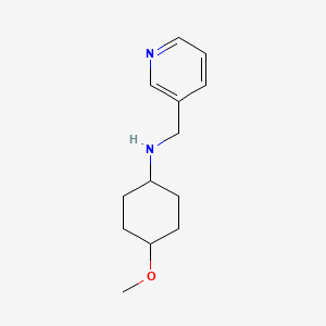 molecular formula C13H20N2O B6631456 4-methoxy-N-(pyridin-3-ylmethyl)cyclohexan-1-amine 