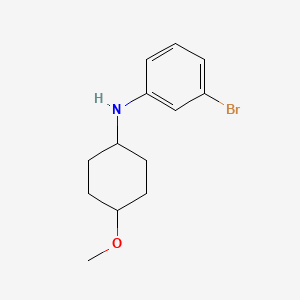 molecular formula C13H18BrNO B6631459 3-bromo-N-(4-methoxycyclohexyl)aniline 