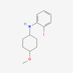 molecular formula C13H18INO B6631464 2-iodo-N-(4-methoxycyclohexyl)aniline 