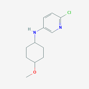 molecular formula C12H17ClN2O B6631472 6-chloro-N-(4-methoxycyclohexyl)pyridin-3-amine 