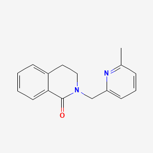 molecular formula C16H16N2O B6631621 2-[(6-Methylpyridin-2-yl)methyl]-3,4-dihydroisoquinolin-1-one 