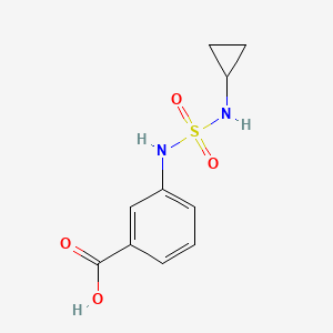 molecular formula C10H12N2O4S B6631622 3-(Cyclopropylsulfamoylamino)benzoic acid 