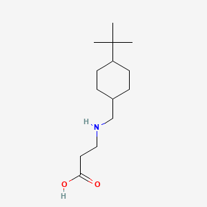molecular formula C14H27NO2 B6631695 3-[(4-Tert-butylcyclohexyl)methylamino]propanoic acid 