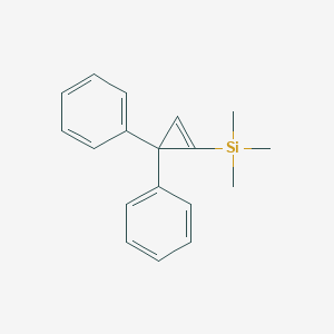 molecular formula C18H20Si B066317 (3,3-Diphenyl-1-cyclopropen-1-yl)(trimethyl)silane CAS No. 173595-34-1