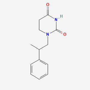 molecular formula C13H16N2O2 B6631728 1-(2-Phenylpropyl)-1,3-diazinane-2,4-dione 