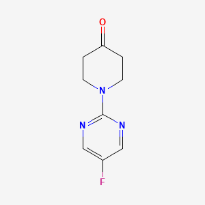 molecular formula C9H10FN3O B6631740 1-(5-Fluoropyrimidin-2-yl)piperidin-4-one 