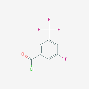 molecular formula C8H3ClF4O B066318 3-氟-5-(三氟甲基)苯甲酰氯 CAS No. 171243-30-4