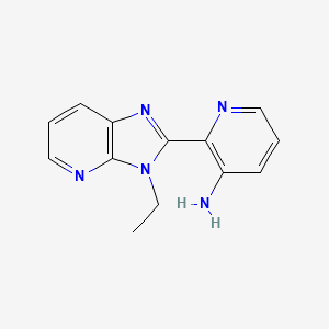 molecular formula C13H13N5 B6632126 2-(3-Ethylimidazo[4,5-b]pyridin-2-yl)pyridin-3-amine 