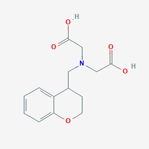 molecular formula C14H17NO5 B6632161 2-[carboxymethyl(3,4-dihydro-2H-chromen-4-ylmethyl)amino]acetic acid 