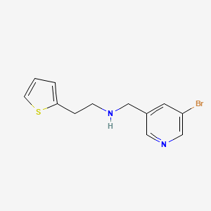molecular formula C12H13BrN2S B6632188 N-[(5-bromopyridin-3-yl)methyl]-2-thiophen-2-ylethanamine 