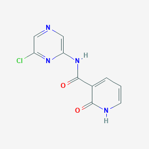 molecular formula C10H7ClN4O2 B6632216 N-(6-chloropyrazin-2-yl)-2-oxo-1H-pyridine-3-carboxamide 