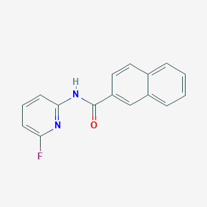 molecular formula C16H11FN2O B6632231 N-(6-fluoropyridin-2-yl)naphthalene-2-carboxamide 