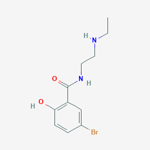 molecular formula C11H15BrN2O2 B6632402 5-bromo-N-[2-(ethylamino)ethyl]-2-hydroxybenzamide 