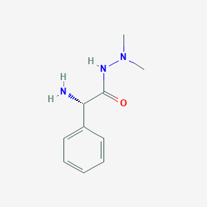molecular formula C10H15N3O B6632472 (2S)-2-amino-N',N'-dimethyl-2-phenylacetohydrazide 
