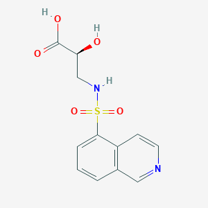 molecular formula C12H12N2O5S B6632602 (2S)-2-hydroxy-3-(isoquinolin-5-ylsulfonylamino)propanoic acid 