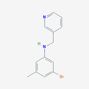 molecular formula C13H13BrN2 B6632671 3-bromo-5-methyl-N-(pyridin-3-ylmethyl)aniline 