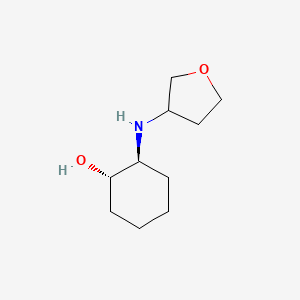 molecular formula C10H19NO2 B6632711 (1S,2S)-2-(oxolan-3-ylamino)cyclohexan-1-ol 
