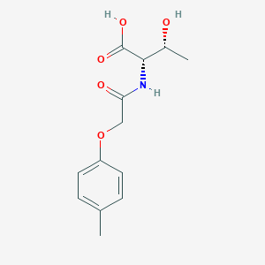 molecular formula C13H17NO5 B6632723 (2S,3R)-3-hydroxy-2-[[2-(4-methylphenoxy)acetyl]amino]butanoic acid 