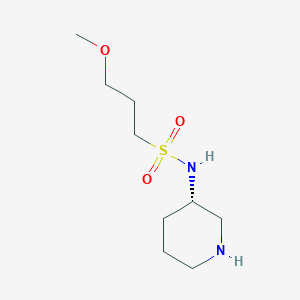 molecular formula C9H20N2O3S B6632746 3-methoxy-N-[(3S)-piperidin-3-yl]propane-1-sulfonamide 