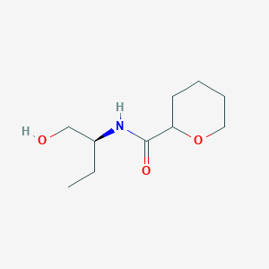 molecular formula C10H19NO3 B6632752 N-[(2S)-1-hydroxybutan-2-yl]oxane-2-carboxamide 