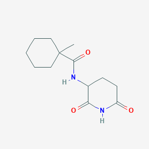 molecular formula C13H20N2O3 B6632837 N-(2,6-dioxopiperidin-3-yl)-1-methylcyclohexane-1-carboxamide 