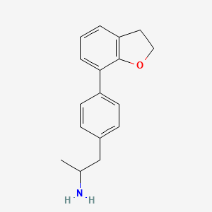 molecular formula C17H19NO B6633006 1-[4-(2,3-Dihydro-1-benzofuran-7-yl)phenyl]propan-2-amine 