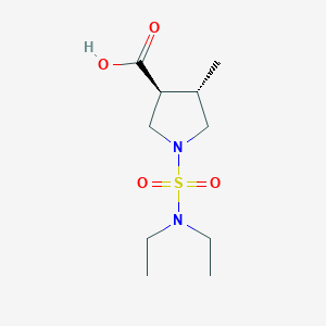 molecular formula C10H20N2O4S B6633053 (3S,4S)-1-(diethylsulfamoyl)-4-methylpyrrolidine-3-carboxylic acid 