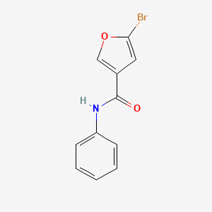 molecular formula C11H8BrNO2 B6633109 5-bromo-N-phenylfuran-3-carboxamide 