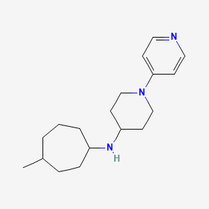 molecular formula C18H29N3 B6633145 N-(4-methylcycloheptyl)-1-pyridin-4-ylpiperidin-4-amine 