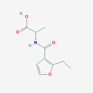 molecular formula C10H13NO4 B6633151 2-[(2-Ethylfuran-3-carbonyl)amino]propanoic acid 