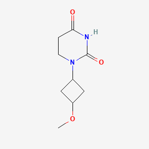 molecular formula C9H14N2O3 B6633229 1-(3-Methoxycyclobutyl)-1,3-diazinane-2,4-dione 