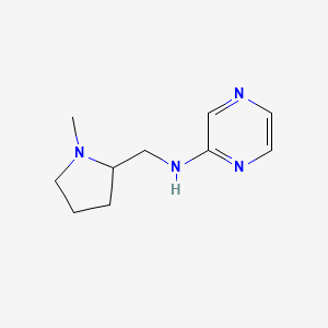 molecular formula C10H16N4 B6633281 N-[(1-methylpyrrolidin-2-yl)methyl]pyrazin-2-amine 