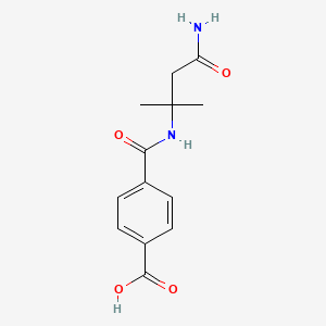 molecular formula C13H16N2O4 B6633310 4-[(4-Amino-2-methyl-4-oxobutan-2-yl)carbamoyl]benzoic acid 